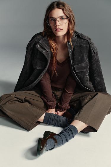 Zara Туфли-балетки на платформе