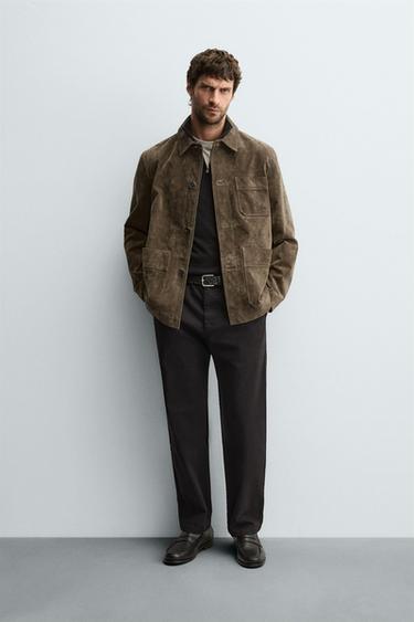 Zara Брюки STRAIGHT FIT из твила