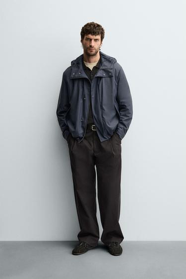 Zara Парка с полиуретановым покрытием и капюшоном купить с доставкой.