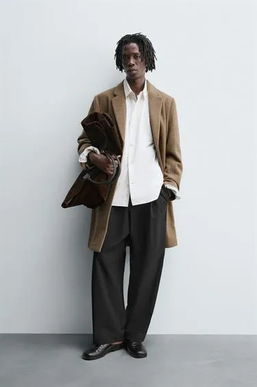 REGULAR FIT WOOL COAT