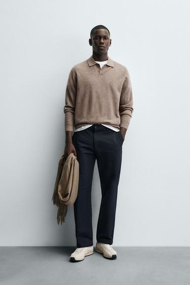 Zara Брюки STRAIGHT FIT из ткани с узором