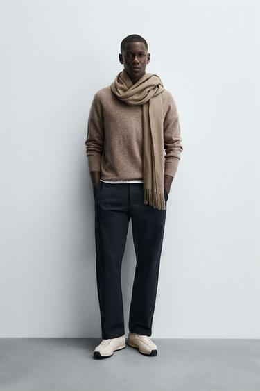 Zara Трикотажное поло из шерсти и кашемира