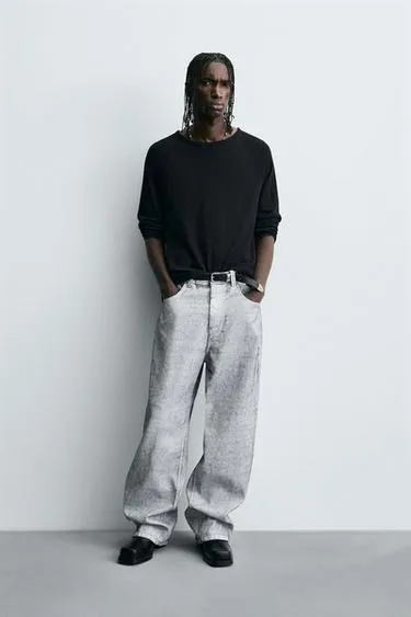 Джинсы BAGGY FIT с восковым покрытием