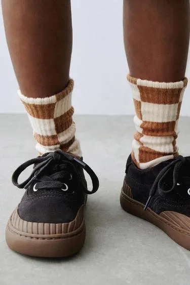 2-PACK OF CHECKERBOARD SOCKS
