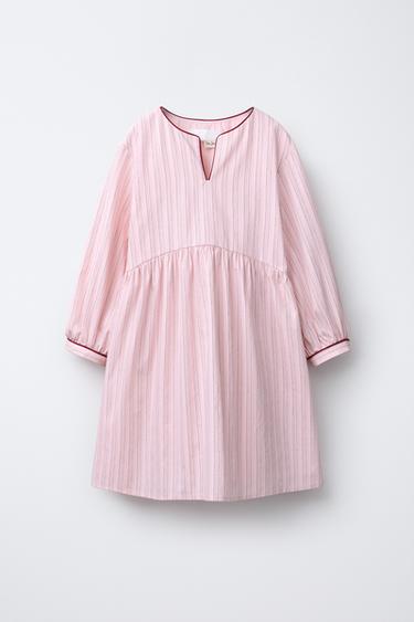 Zara Платье в полоску с контрастными обрезками