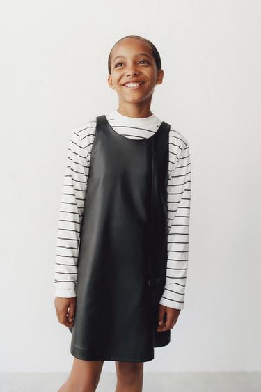 Zara Сарафан под кожу с бантами