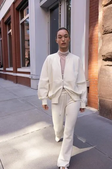 INTERLOCK FLARE TROUSERS