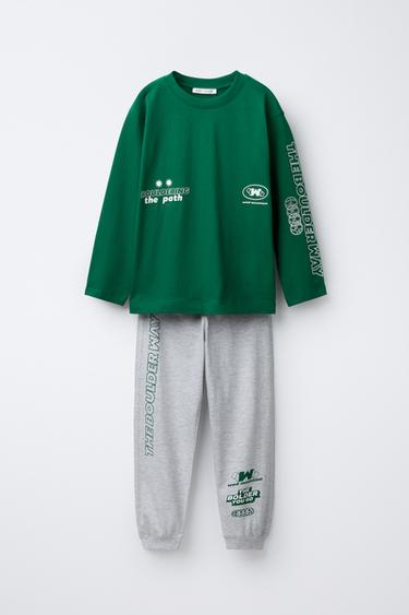 Zara 6-14 лет/пижама с принтом «горы»