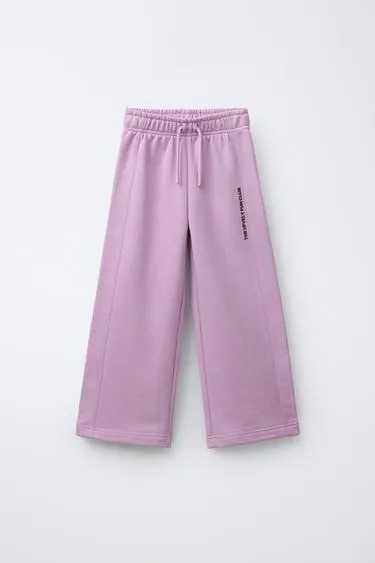 Брюки WIDE LEG с надписью