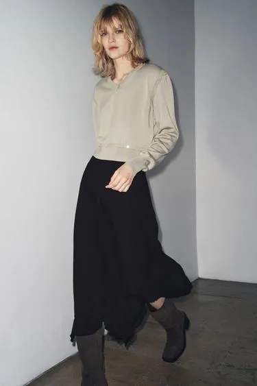 Юбка миди асимметричного кроя — ZW COLLECTION