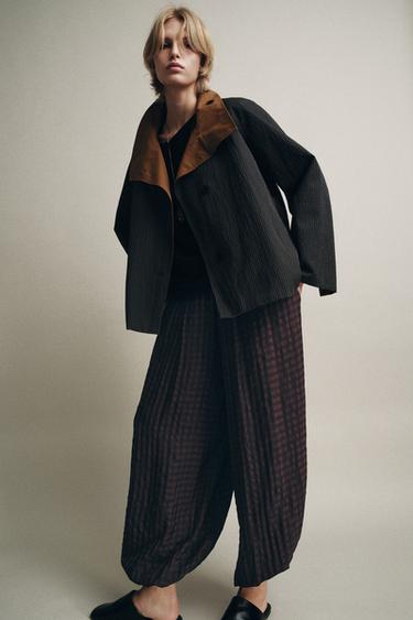 Zara Короткий двусторонний тренч — ZW COLLECTION