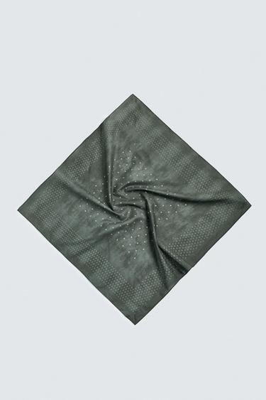 Zara Бандана с принтом в горошек