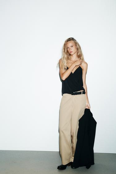 Zara Топ на прозрачных бретелях