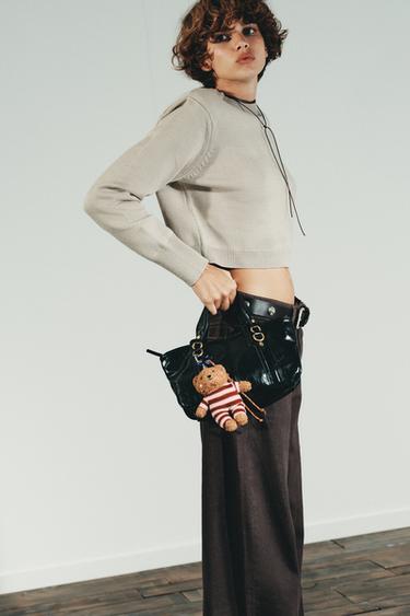 Zara Брелок-подвеска в виде медвежонка в полоску