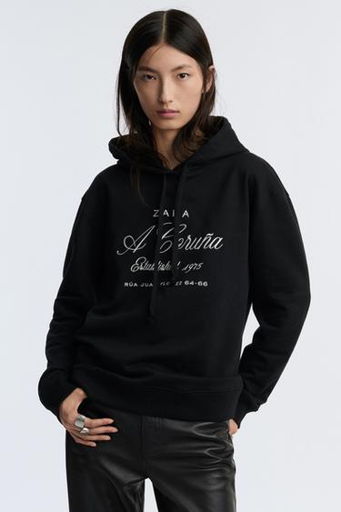 Zara Толстовка с капюшоном и вышивкой 50TH ANNIVERSARY