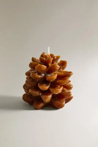 PUMPKIN SPICE SCENTED PINE CONE CANDLE