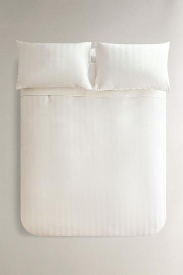 Zara Полосатый дюбельный чехол из сатина (500 TC)