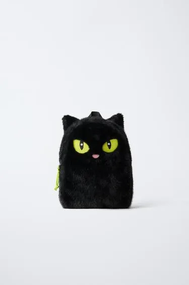 Рюкзак «кошка» с мехом HALLOWEEN