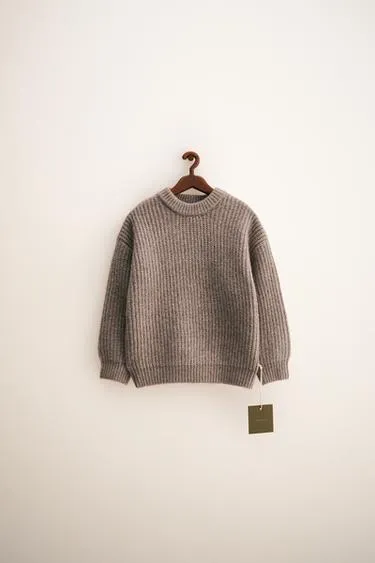 ZARA TIMELESS - джемпер крупной вязки из шерсти- Заказать в России