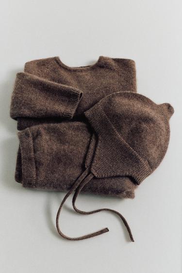 Zara Брюки-багги из 100% кашемира