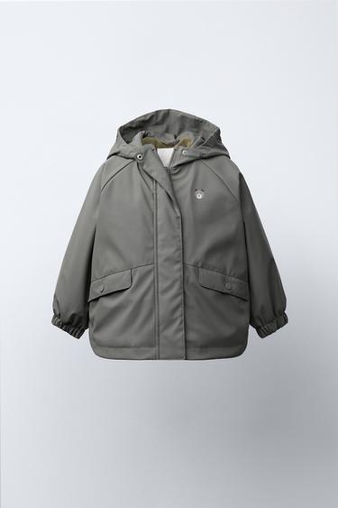 Zara Прорезиненный дождевик WATER RESISTANT с флисовой подкладкой купить с доставкой.