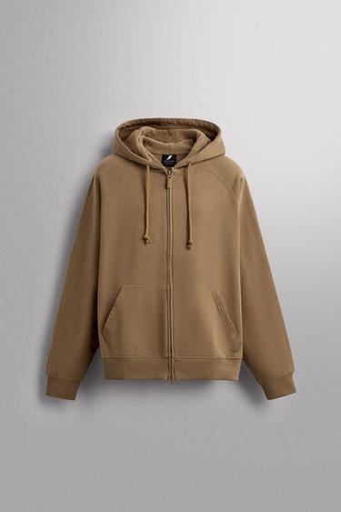 Zara Толстовка с капюшоном на молнии