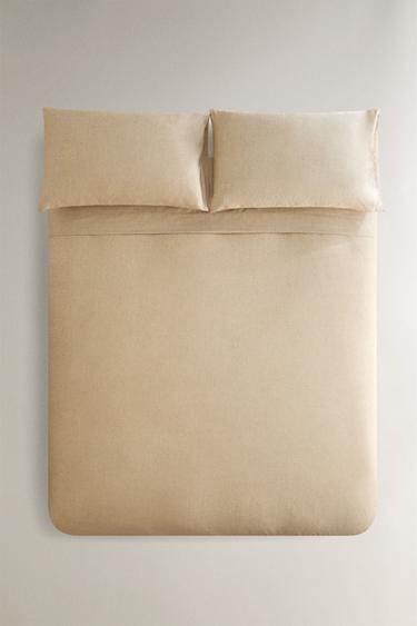 Zara Покрывало из хлопкового сатина с рисунком в технике тиснения