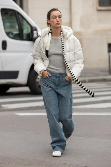 Zara Короткий анорак с капюшоном WATER AND WIND PROTECTION