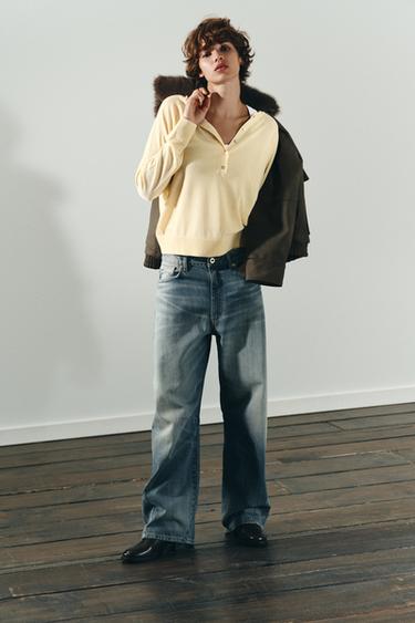 Zara Джинсы TRF BAGGY BALLOON со средней посадкой