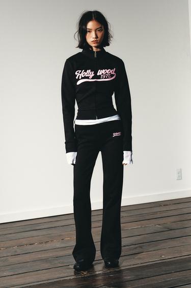 Zara Брюки FLARE из флиса