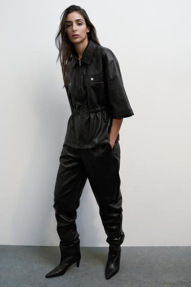 Zara Брюки из искусственной кожи