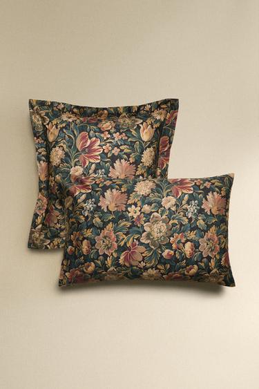 Zara Пододеяльник с цветочным принтом