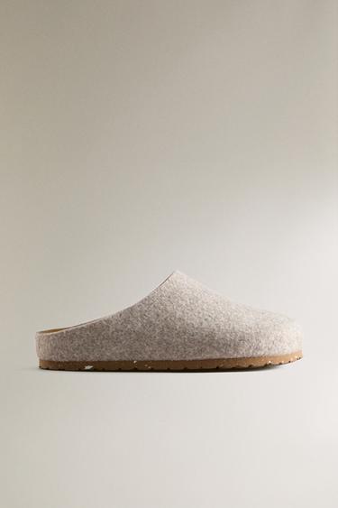 Zara Минималистские валяные туфли