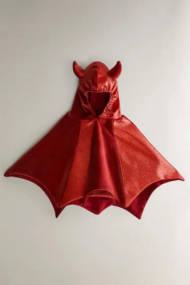 CHILDREN'S DEVIL CAPE HALLOWEEN COSTUME
