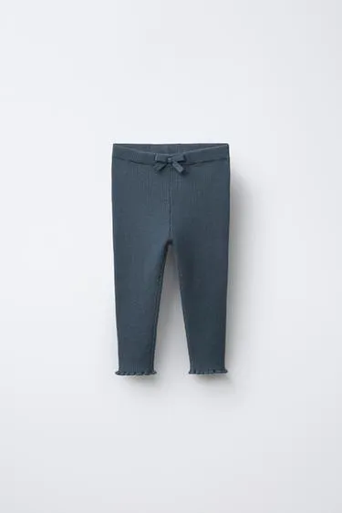 Трикотажные легинсы с бантом- Заказать в России