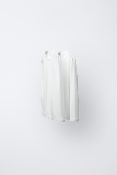 Zara 2–6 лет/ набор из двух футболок в рубчик