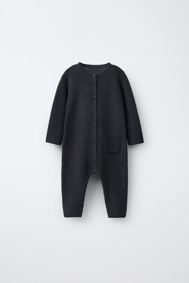 Zara Комбинезон из трикотажа с жемчужинами