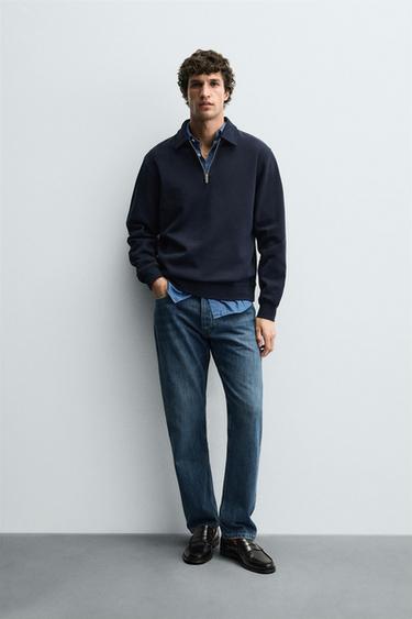 Zara Толстовка-поло INTERLOCK на молнии