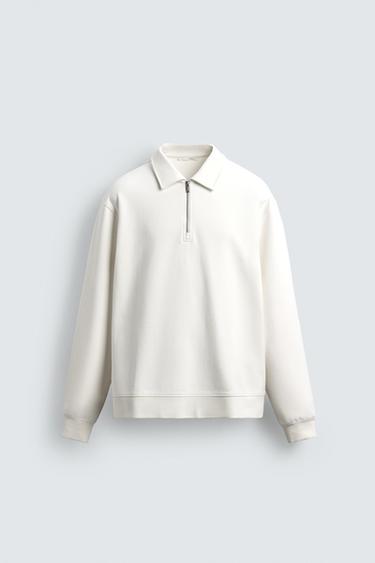 Zara Толстовка-поло INTERLOCK на молнии