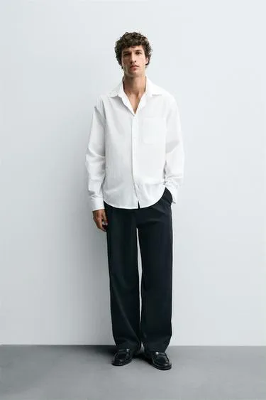 CREASED-EFFECT SHIRT
