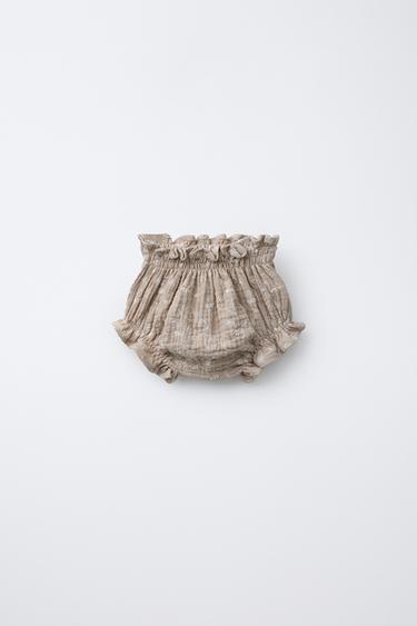 Zara Трусы с цветочной вышивкой