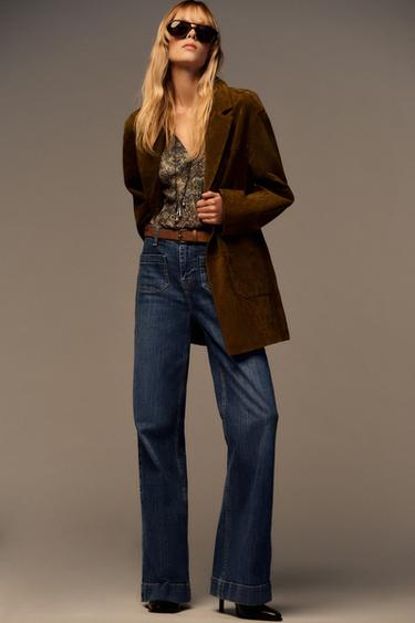 Zara Блуза с принтом и люрексом