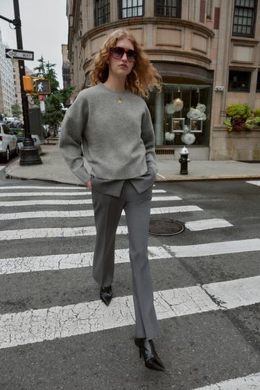 Zara Брюки FLARE с разрезами