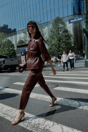 Zara Брюки из искусственной кожи