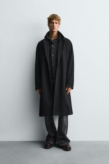 Zara Пальто структурное WATER REPELLENT