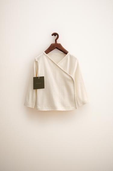 Zara ZARA TIMELESS — футболка-кимоно в технике «поинтель»