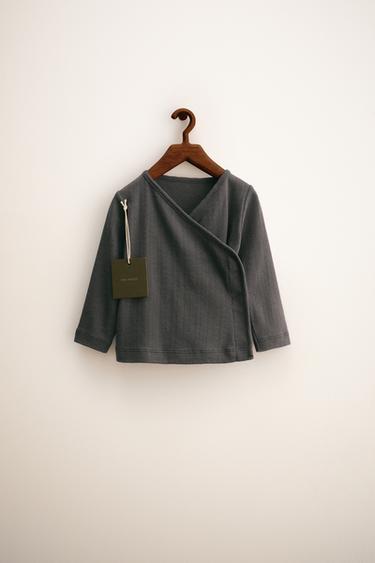 Zara ZARA TIMELESS — футболка-кимоно в технике «поинтель»