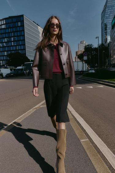 Zara Длинные бермуды со складками