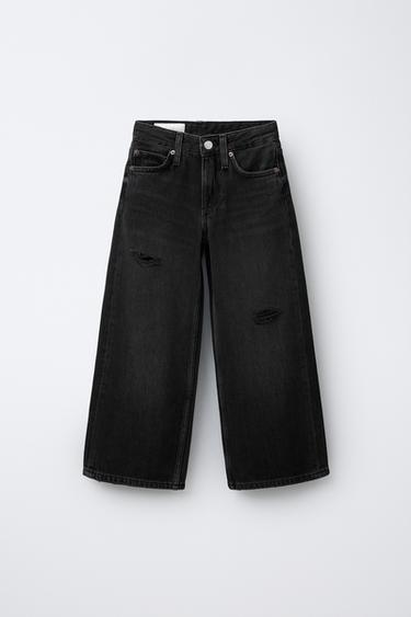 Zara Джинсы WIDE LEG с разрезами