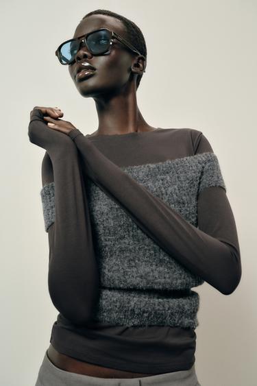 Zara Базовая хлопковая футболка